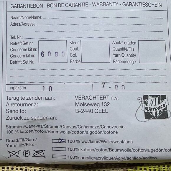 Vervaco Embroidery Needlework Kit 6080 Mountain Cottage Church Scene - Picture 11 of 12